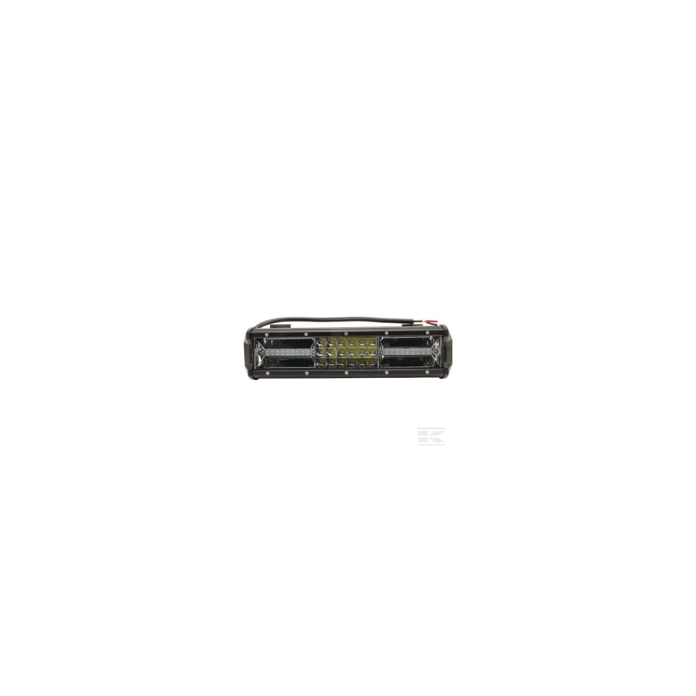 Kramp LA10301 Barre lumineuse LED, 81W, 7290lm, rectangulaire, 12/24V, blanc, 304x57mm, manchon d'extrémité de câble, Combo,