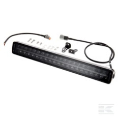 Kramp LA10813 Barre lumineuse de travail LED, 200W, 16800lm, rectangulaire, 12/24V, blanc/orange, 561x70x67mm prise Deutsch,