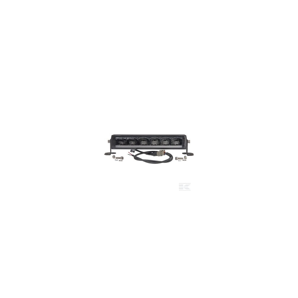 Kramp LA10320 Barre lumineuse LED, 72W, 3900lm, rectangulaire, 12/48V, blanc, 306x90x57mm, prise Deutsch 3 poles, feu de rout