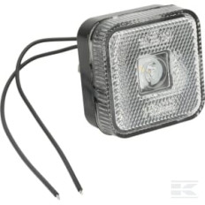 Kramp LA30137 Feu de gabarit LED, carré, 12-24V, 65x65x28mm, Kramp