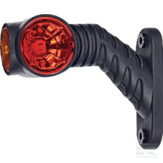 Kramp LA30016 Feu de gabarit LED, 0,7/1,4W, 12-24V, blanc/orange/rouge, 110x55x125mm, 3 LED, Kramp