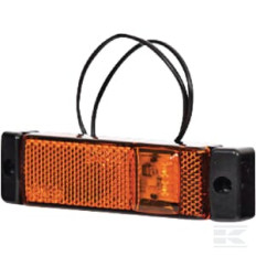 Kramp LA30130 Feu de gabarit LED, rectangulaire, 12-24V, 130x32x20.5mm, Kramp
