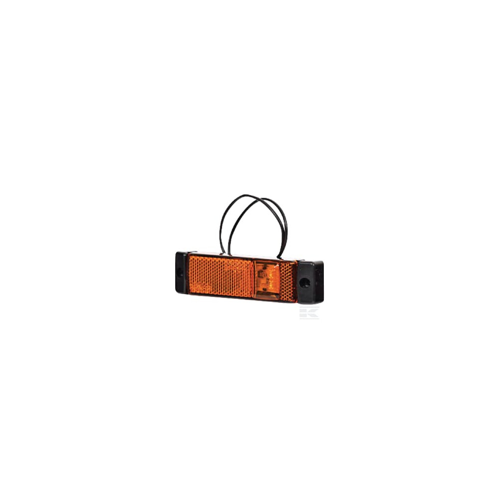 Kramp LA30130 Feu de gabarit LED, rectangulaire, 12-24V, 130x32x20.5mm, Kramp