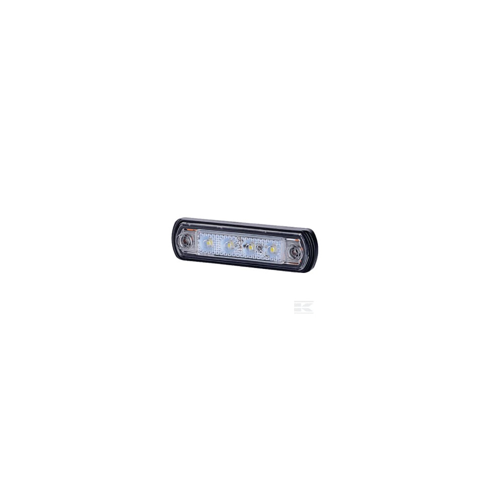 gopart LA35056 Feu de gabarit LED, 0.5/1W, rectangulaire, 12/24V, blanc, 82x31x15mm, 4 LED's, gopart