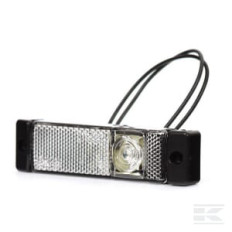 Kramp LA30142 Feu de gabarit LED, rectangulaire, 12-24V, 130x32x20mm, Kramp