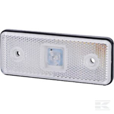 gopart LA35051 Feu de gabarit LED, 0.4/0.7W, rectangulaire, 12/24V, blanc, 112x45x11mm, 1 LED, gopart