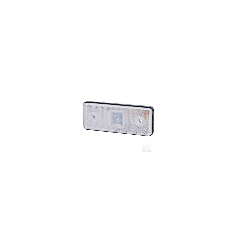gopart LA35051 Feu de gabarit LED, 0.4/0.7W, rectangulaire, 12/24V, blanc, 112x45x11mm, 1 LED, gopart