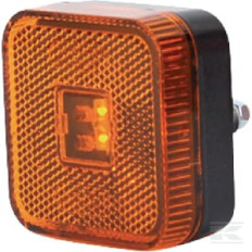 Kramp LA30122 Feu de gabarit LED, carré, 12-24V, 65x65x28mm, Kramp