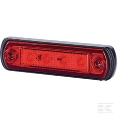 gopart LA35058 Feu de gabarit LED, 0.5/1W, rectangulaire, 12/24V, rouge, 82x31x15mm, 4 LED's, gopart