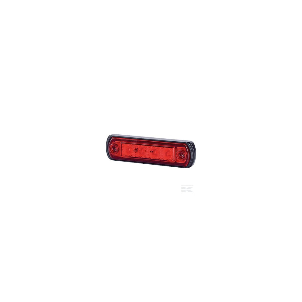 gopart LA35058 Feu de gabarit LED, 0.5/1W, rectangulaire, 12/24V, rouge, 82x31x15mm, 4 LED's, gopart