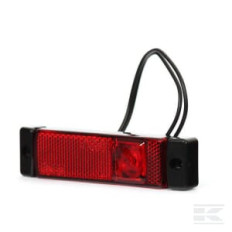 Kramp LA30144 Feu de gabarit LED, rectangulaire, 12-24V, 130x32x20mm, Kramp