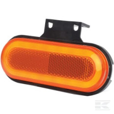 Kramp LA30154IND Feu de position LED, avec indicateur de direction, rectangulaire, 12-24 V, 124x49x20 mm, Kramp