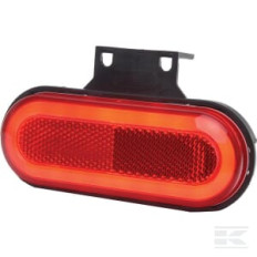 Kramp LA30154R Feu de position LED, rectangulaire, 12-24 V, 124x49x20 mm, Kramp