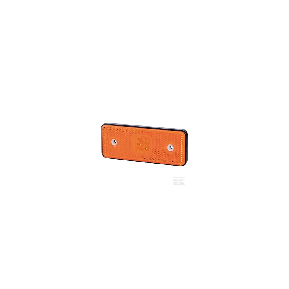gopart LA35053 Feu de gabarit LED, 0.4/0.7W, rectangulaire, 12/24V, orange, 112x45x11mm, 3 LED's, gopart