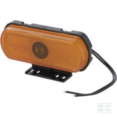 Kramp LA30172 Feu de gabarit LED, orange, rectangulaire, 12-24V, 133,8x53x25mm, "SAFETY LINE", Kramp