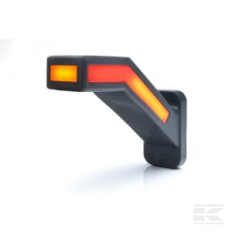Kramp LA30164INDX Feu de gabarit gauche LED, 12-24V, 184.9x58x145.5mm, indicateur de direction dynamique, Kramp
