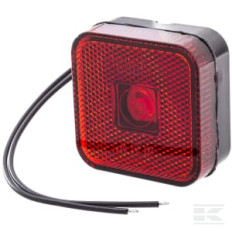 Kramp LA30139 Feu de gabarit LED, carré, 12-24V, 65x65x28mm, Kramp