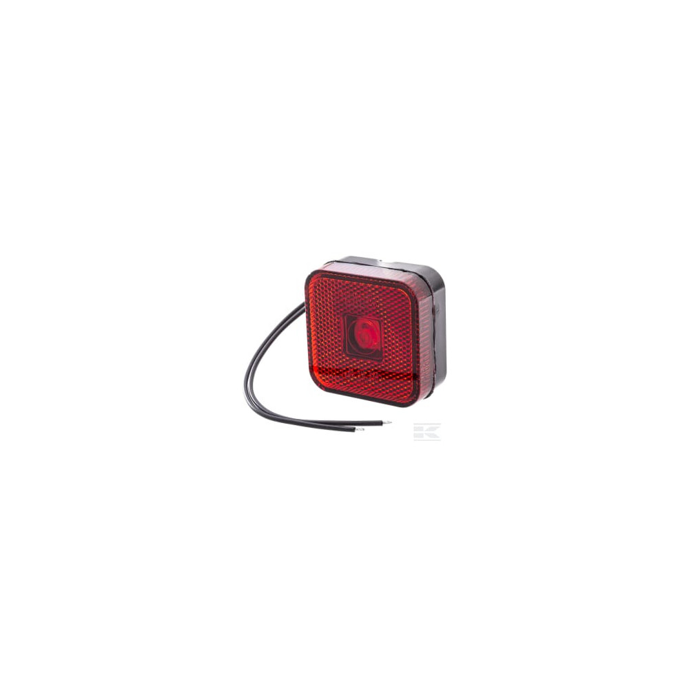 Kramp LA30139 Feu de gabarit LED, carré, 12-24V, 65x65x28mm, Kramp