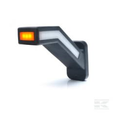 Kramp LA30163INDX Feu de gabarit droit LED, 12-24V, 184.9x58x145.5mm, indicateur de direction dynamique, Kramp