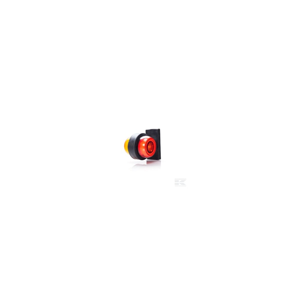 Kramp LA30086 Feu de gabarit arrière LED, fixe, rouge/orange, 12-24 V, 108 x 98 x 79 mm