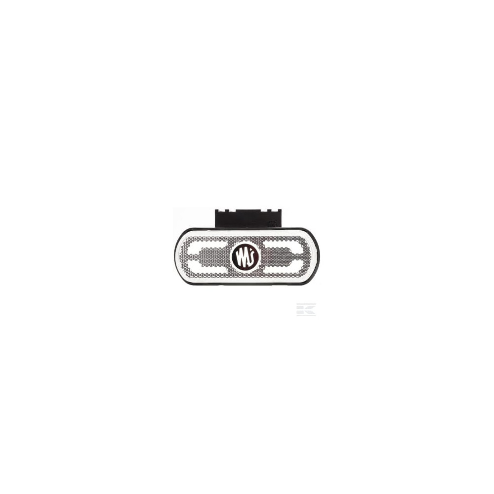 Kramp LA30080 Feu de position LED, blanc, rectangulaire, 12-24V, 133.8x53x25mm, "SAFETY LINE", Kramp