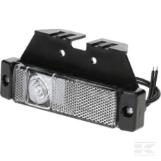Kramp LA30143 Feu de gabarit LED, rectangulaire, 12-24V, 130x57x43mm, Kramp