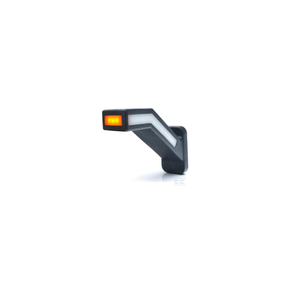 Kramp LA30164IND Feu de gabarit gauche LED, 12-24V, 184.9x58x145.5mm, indicateur de direction, Kramp