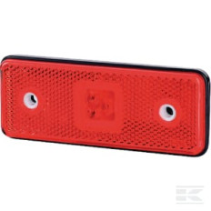 gopart LA35055 Feu de gabarit LED, 0.4/0.7W, rectangulaire, 12/24V, rouge, 112x45x11mm, 3 LED's, gopart