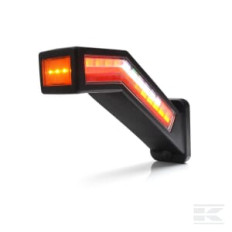 Kramp LA30070L Feu arrière multifonction LED, gauche, rouge/orange/blanc, 12-24 V, 238 x 181 x 72 mm