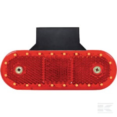 Kramp LA30115 Feu de gabarit LED, rectangulaire, 12-24V, 114x40x25mm, Kramp