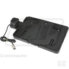 Vapormatic VLC2399 Support de plaque d'immatriculation LED, 12-24V, carré, système Click Connect (Jaeger )