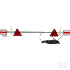 Kramp LA65019KR Panneau lumineux LED 12V 1,1-1,6m, câble 7,5m, prise 7 broches