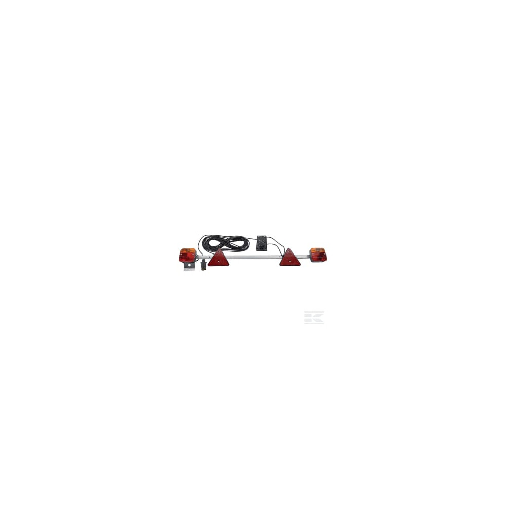 Kramp LA91270KR Panneau lumineux 12V 1-1,6m, câble 12m, fiche 7 broches avec prise 7 broches