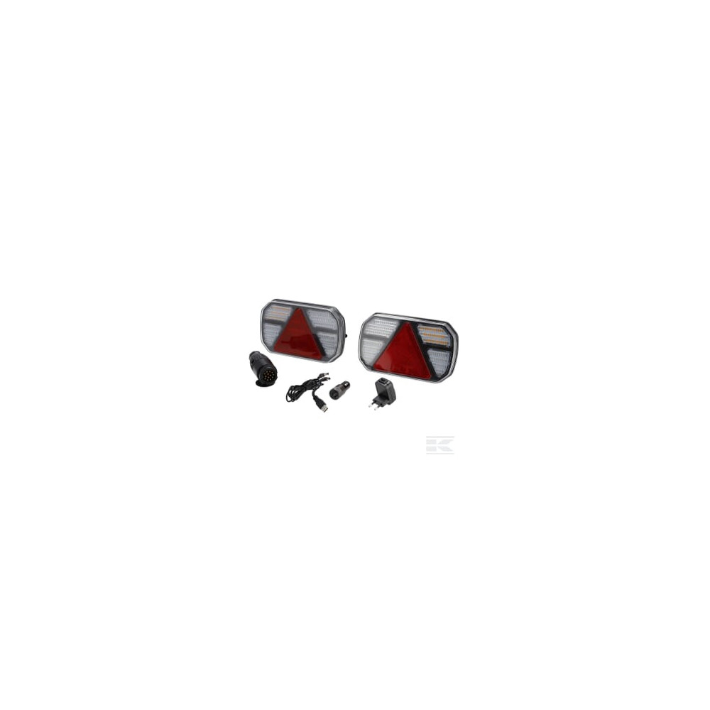 Kramp LA60060 Kit d'éclairage sans fil LED, CANBUS, rectangulaire, 12V