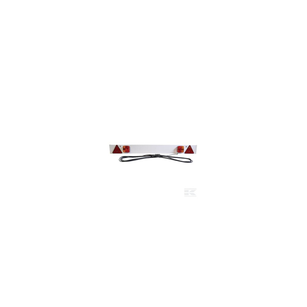 Kramp LA91284KR Panneau lumineux 12 V, 1,27 m, câble 12 m, prise 7 broches