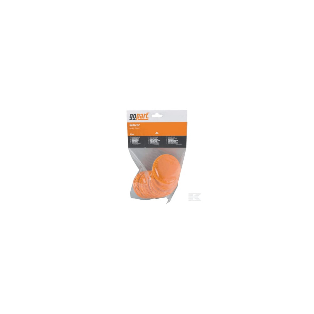gopart LA75023 Catadioptre rond orange Ø75mm