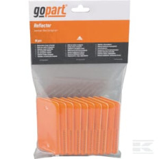gopart LA75002 Catadioptre rectangle orange 94x44mm à visser