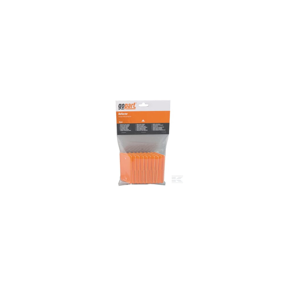 gopart LA75002 Catadioptre rectangle orange 94x44mm à visser