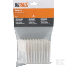gopart LA75001 Catadioptre rectangle blanc 70x44mm