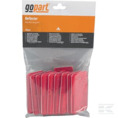 gopart LA75003 Catadioptre rectangle rouge 94x44mm à visser