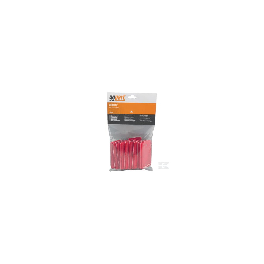gopart LA75003 Catadioptre rectangle rouge 94x44mm à visser
