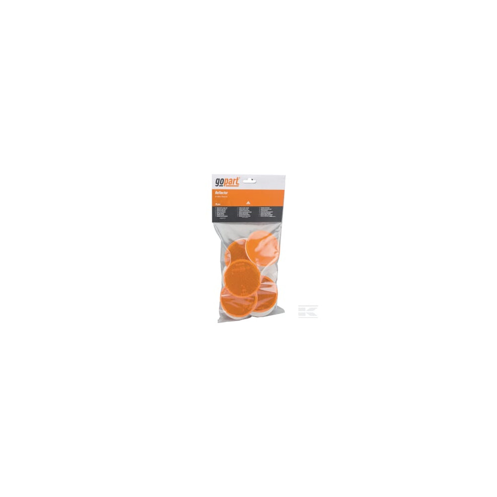 gopart LA75020 Catadioptre rond orange Ø75mm tige filetée