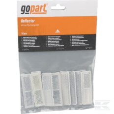 gopart LA75007 Catadioptre rectangle blanc 69x20mm