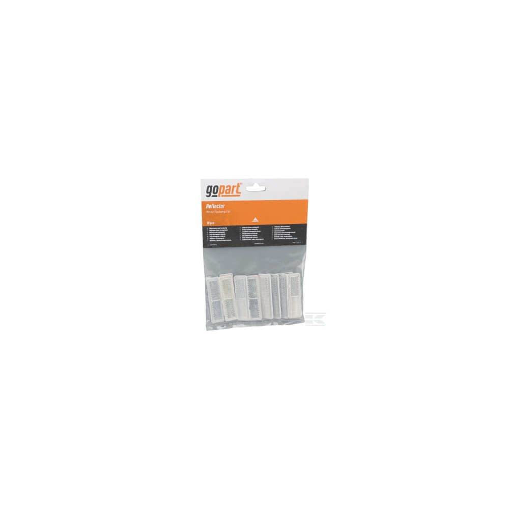 gopart LA75007 Catadioptre rectangle blanc 69x20mm
