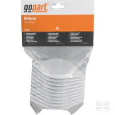 gopart LA75016 Catadioptre rond blanc Ø75mm à visser