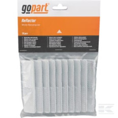gopart LA75013 Catadioptre rectangle blanc 105x24mm