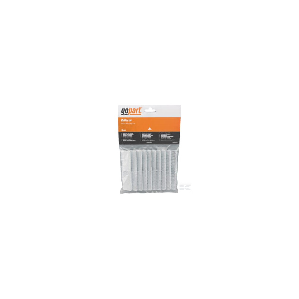 gopart LA75013 Catadioptre rectangle blanc 105x24mm