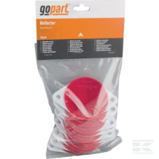 gopart LA75018 Catadioptre rond rouge Ø75mm à visser
