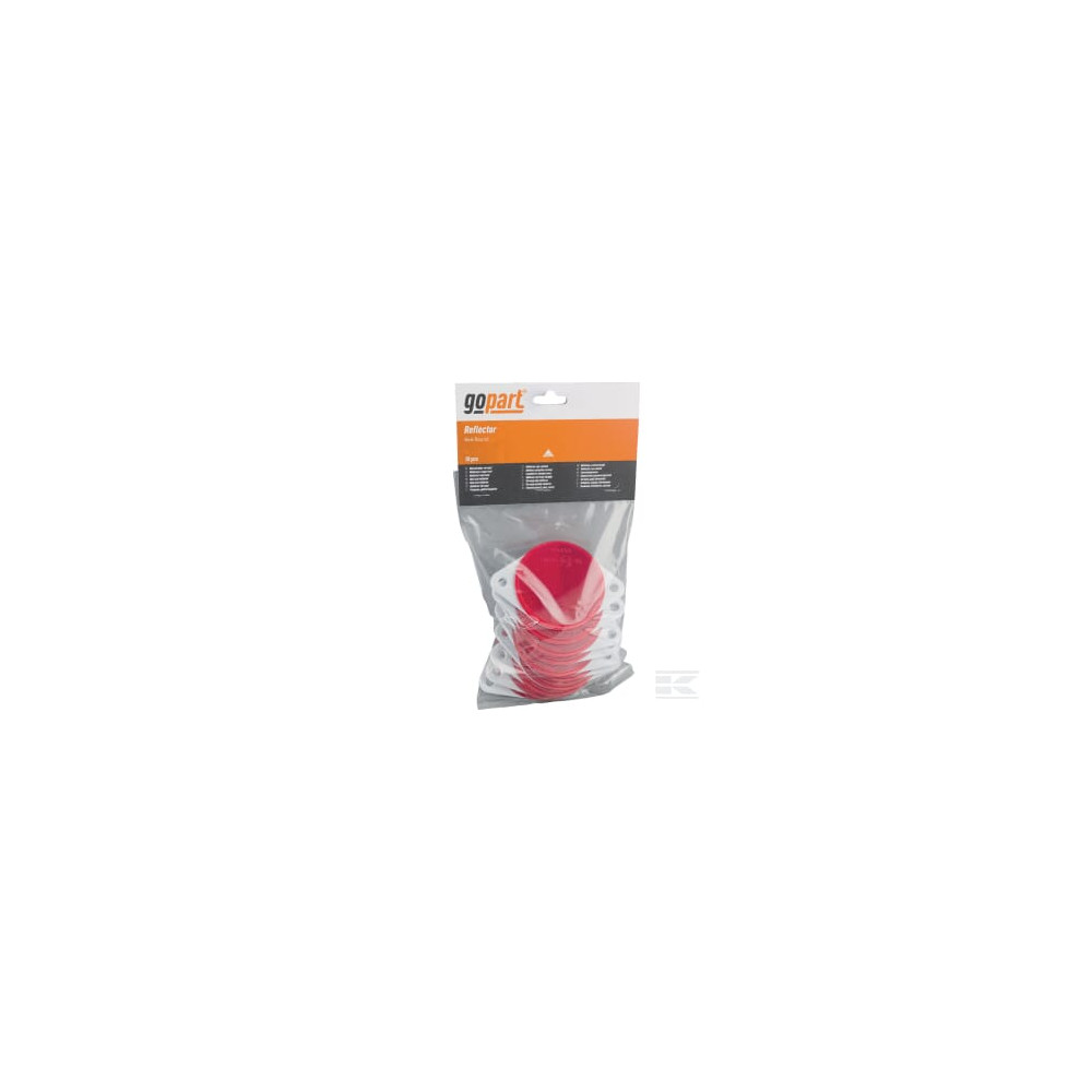 gopart LA75018 Catadioptre rond rouge Ø75mm à visser