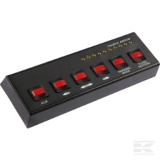 Kramp 1603140710KR Panneau de commande 12/24 V, 160x59x21 mm, pour barre lumineuse multiflash
